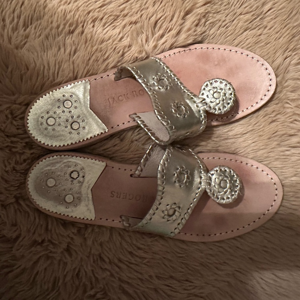 Jack Rogers Metallic Gold Sandals